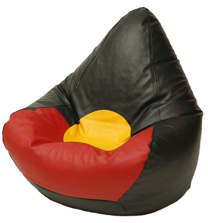 Aboriginal Flag Vinyl Bean Bag