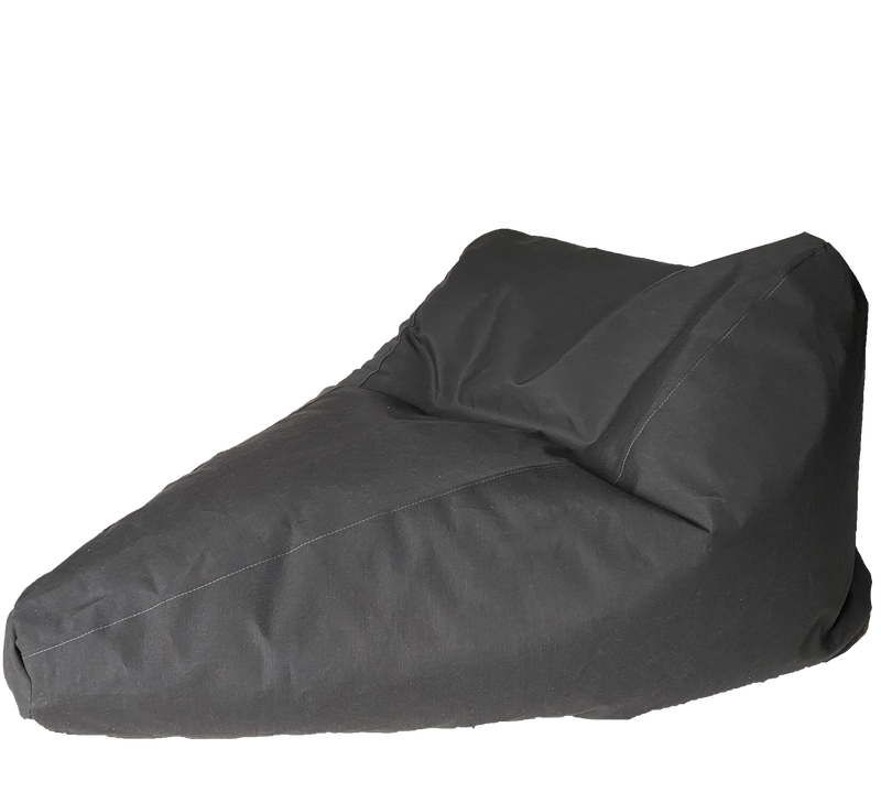 Sunbrella Outdoor Super Deluxe Bean Bag in Charcoal