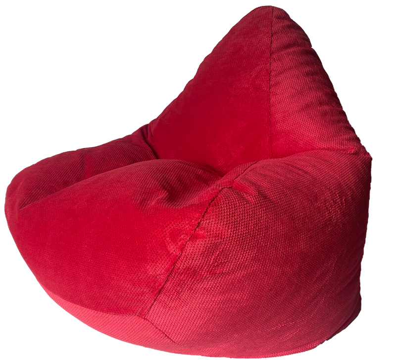 Soft Touch Velour Cobblestone Bean Bag in Assorted Colours