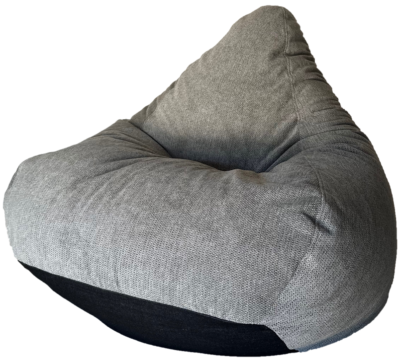 Profile Smooth Weave Bean Bag in Light Grey