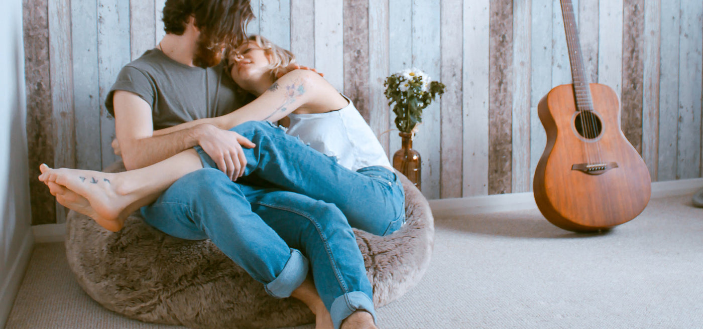 couple in beanbag