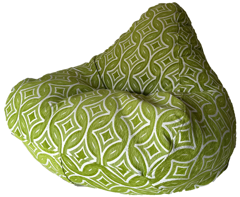 Warwick Jacquard Funky Fractals Bean Bag In Green