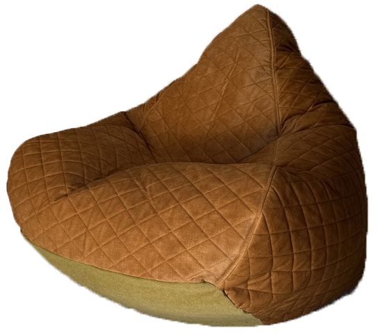 Profile Keesha Quilted Bean Bag In Gold Sunburst