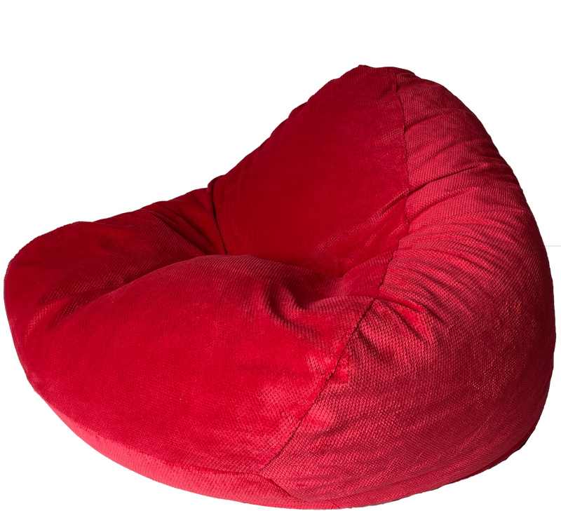 Soft Touch Velour Cobblestone Bean Bag in Assorted Colours