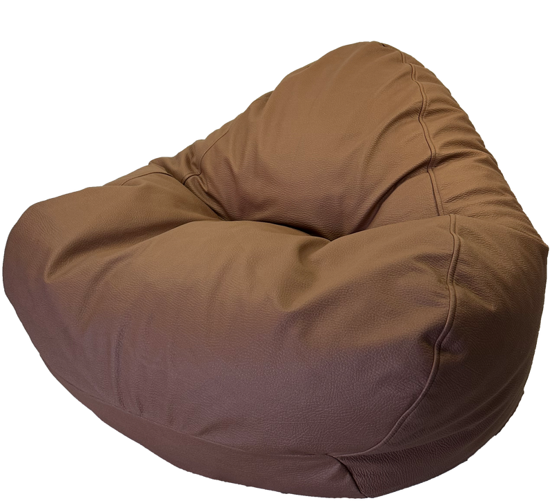 Rhino Leather Look Bean Bag in Tan