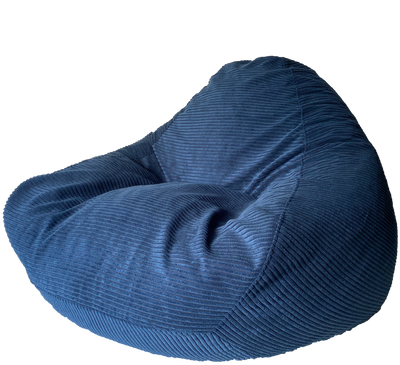 Profile Corduroy Luxury Bean Bag in Navy Blue